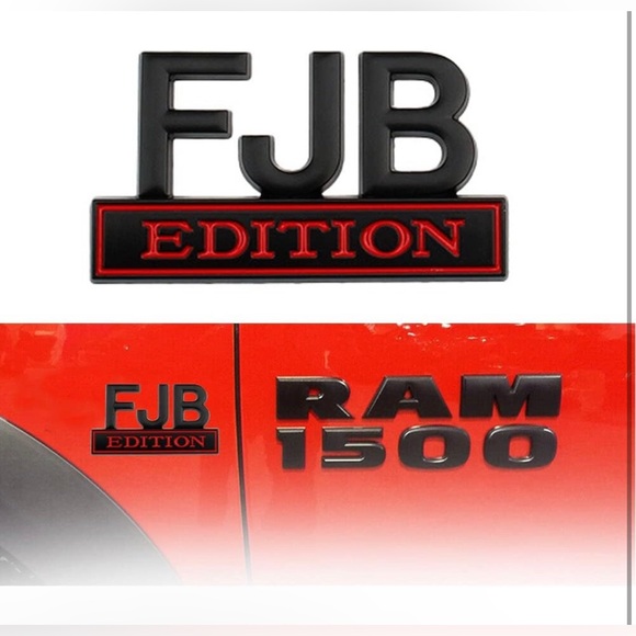 2 pcs metal FJB Edition Car Truck SUV Emblem for Fenders Trunk Tailgate - Picture 4 of 5